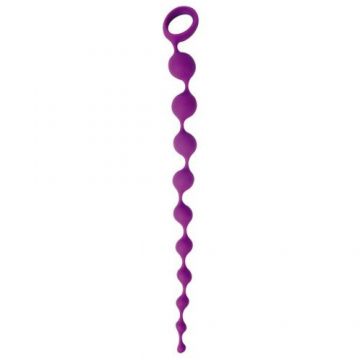 ЦЕПОЧКА АНАЛЬНАЯ цвет фиолетовый, L 320 мм D 11x17x28 мм, арт. CSM-23003
