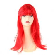 Карнавальный парик, длинные прямые волосы, цвет красный, 120 г