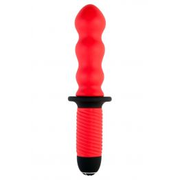 Анальный вибратор Black & Red by TOYFA, 10 режимов вибрации, водонепроницаемый, силикон, красный, 28