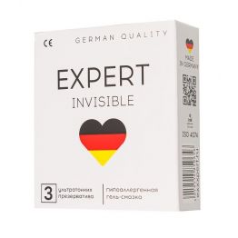 Презервативы EXPERT Invisible Germany 3 шт. (ультратонкие)