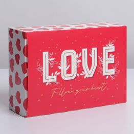 Коробка складная Любовь, 22 × 30 × 10 см 7182234