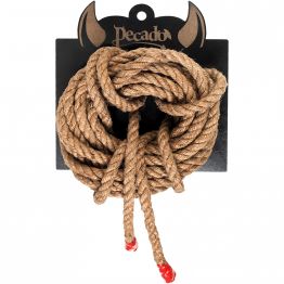 Веревка профи-джут Pecado BDSM, Шибари, 8 мм, 5 м