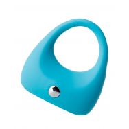 Эрекционное кольцо TOYFA A-Toys, силикон, голубое, 5,4 см 768007