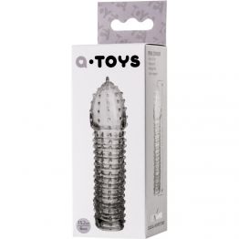 Насадка на пенис TOYFA A-Toys, TPR, прозрачная, 15,2 см.