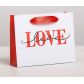 Пакет подарочный ламинированный горизонтальный LOVE, MS 23  x 18 × 8 см   4479149